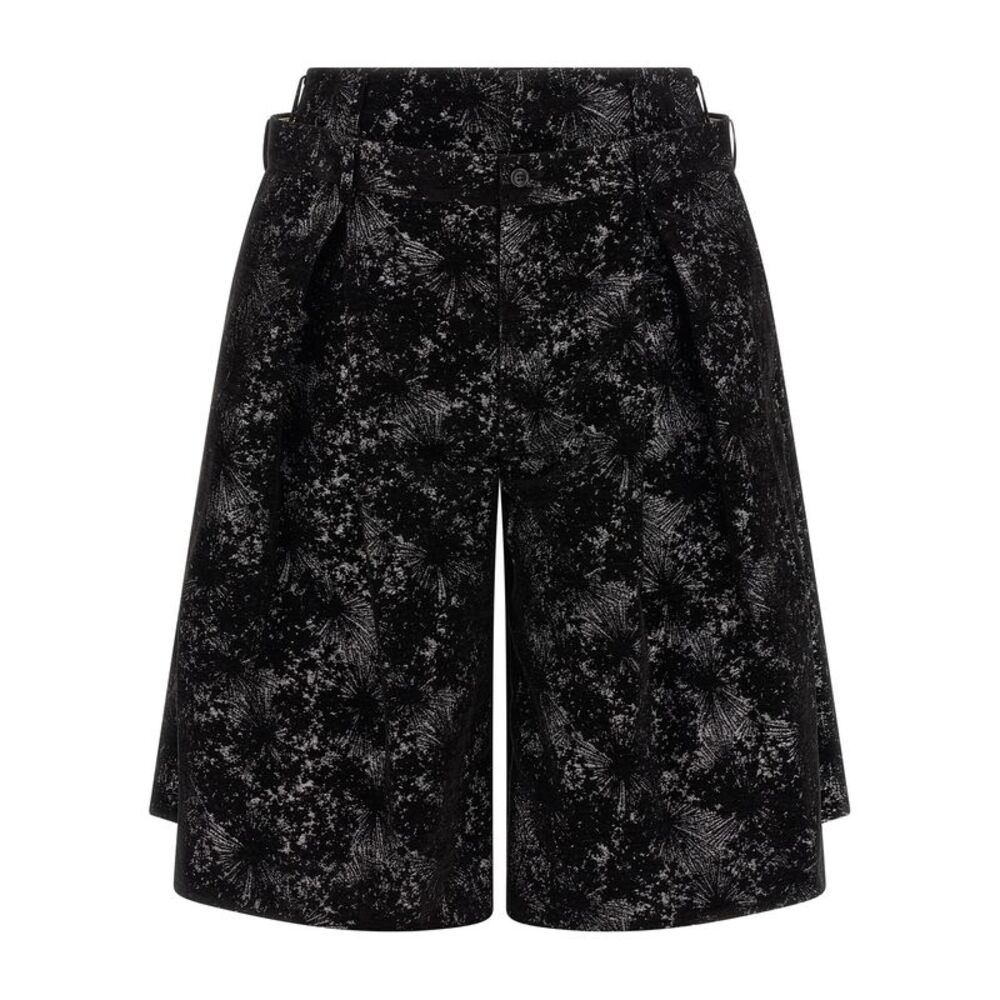 Comme Des Garçons Black Polyester Bermuda Men's Shorts
